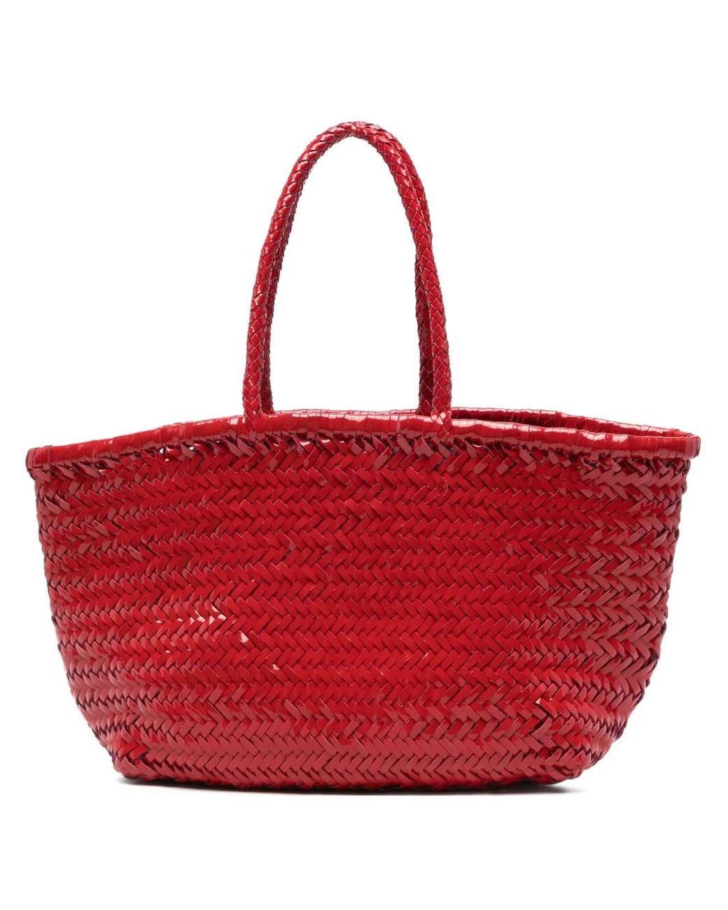 Dragon Diffusion Triple Jump Leather Tote Bag in Red | Lyst UK