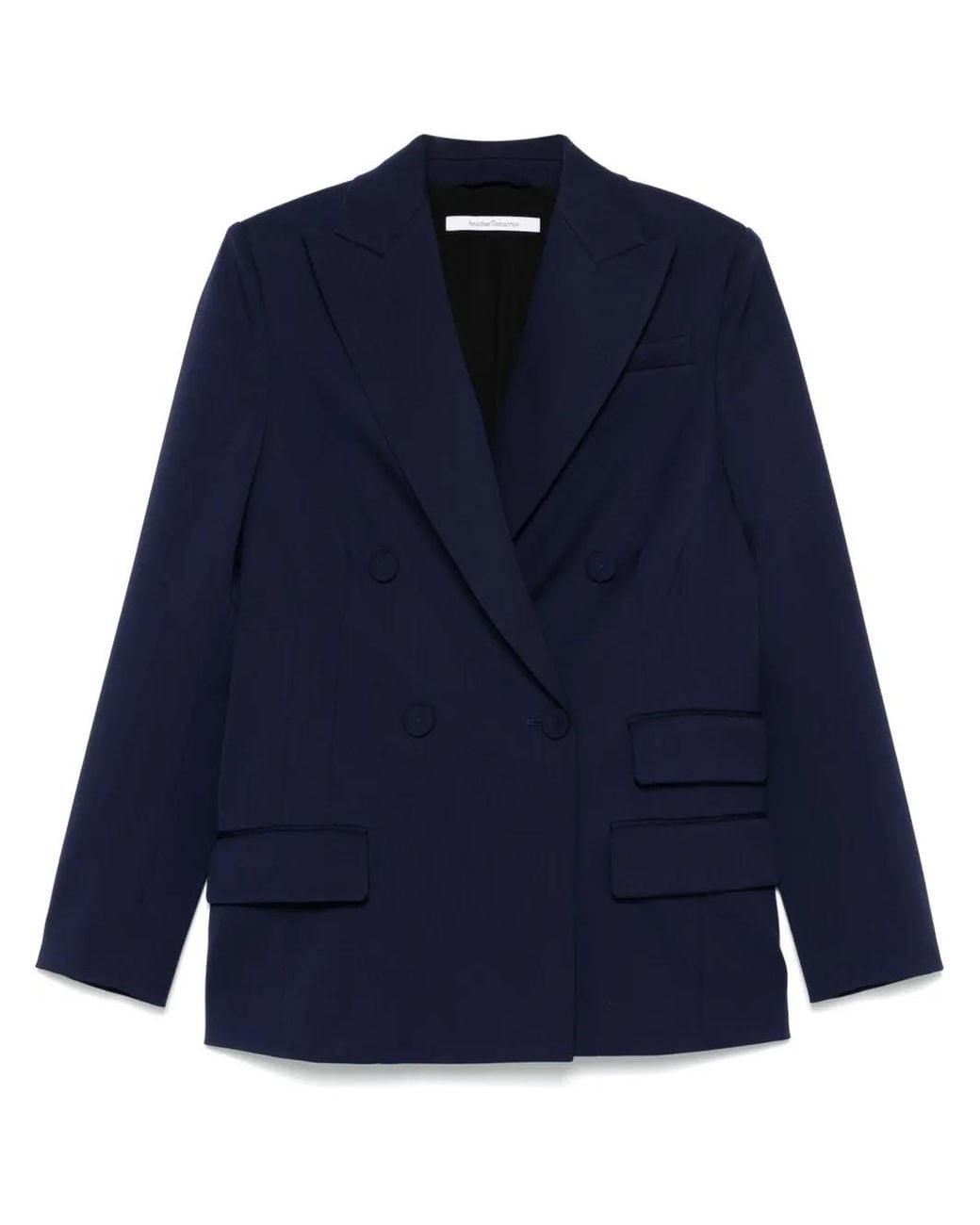 Blazer Con Doble Botonadura Another Tomorrow de color Blue