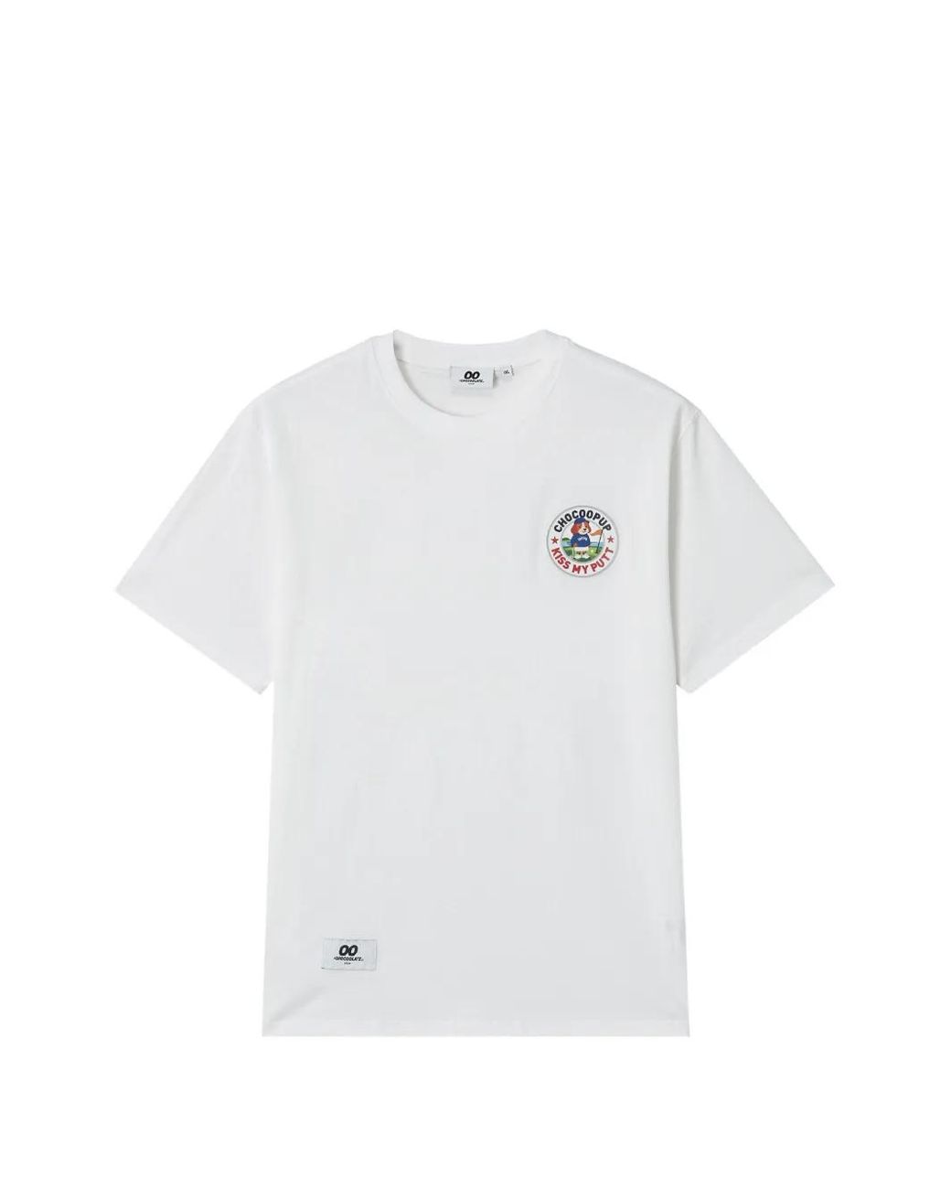 Chocoolate White Logo-Patch T-Shirt for men