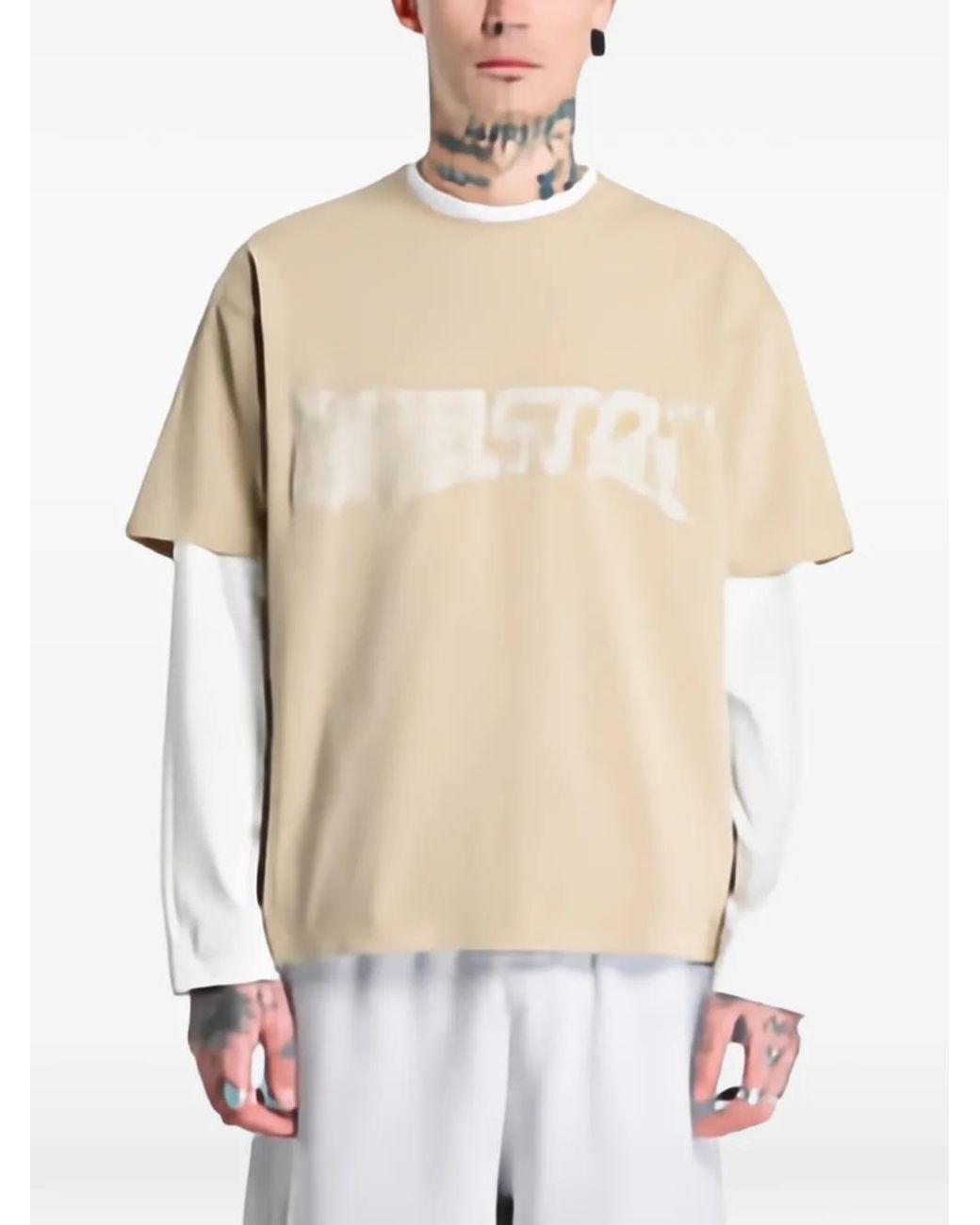 Prosto. Natural Splash Logo-Print T-Shirt for men