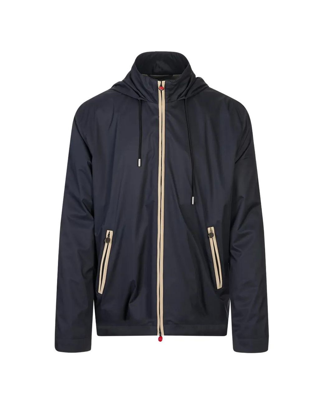 Kiton Jack Met Capuchon in het Blue voor heren