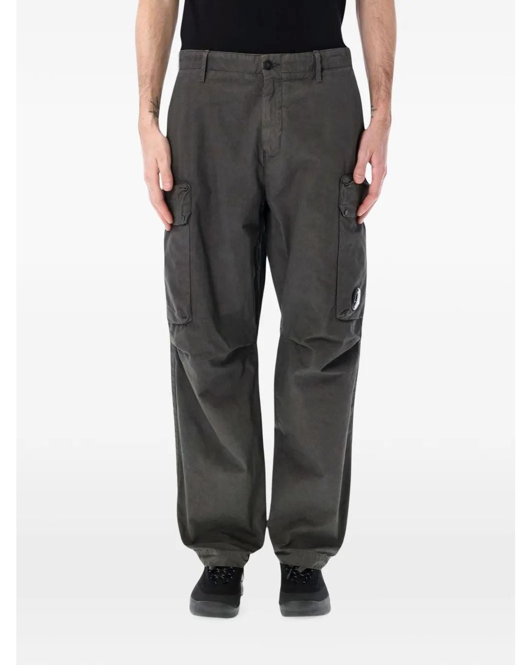 C P Company Gray Cargo Pants for men