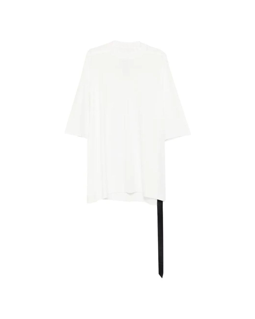 Rick Owens White Crew-Neck Short-Sleeve T-Shirt for men