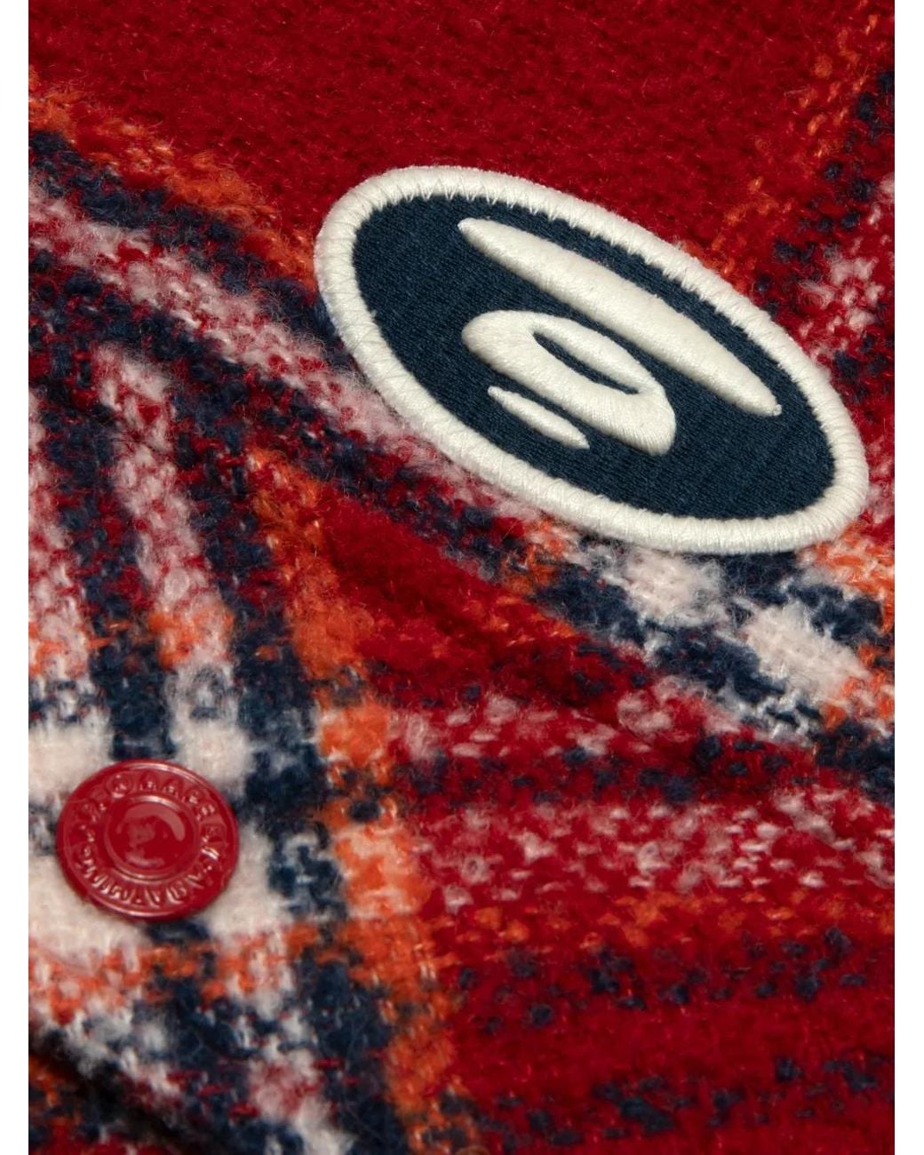 Aape By A Bathing Ape Red Hooded Checked Shirt for men