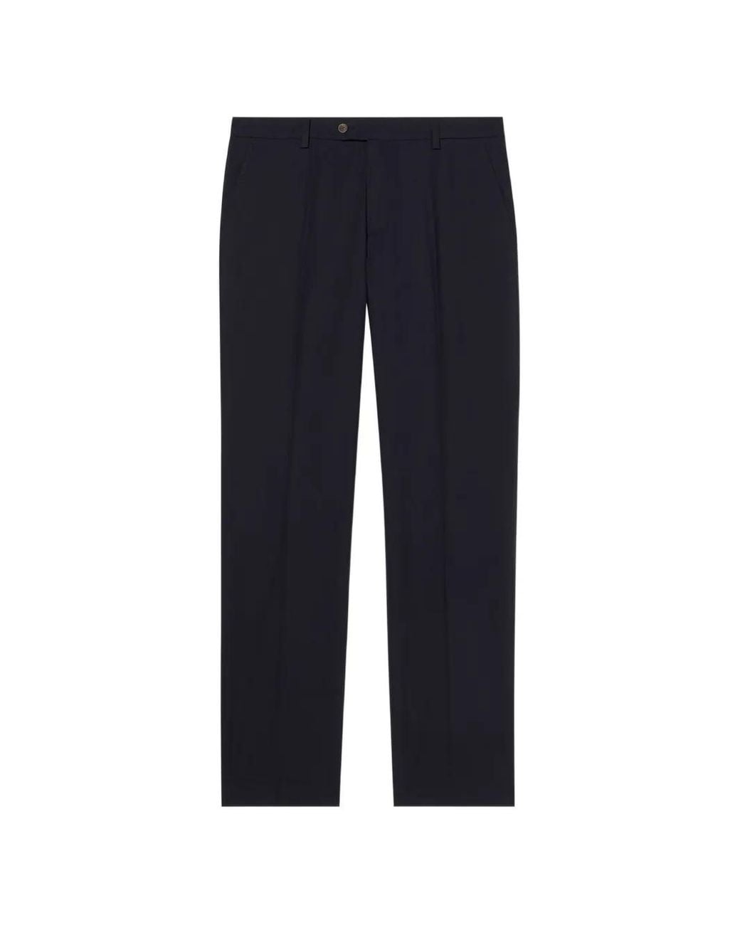 Brooks Brothers Blue Poplin Chino Trousers for men