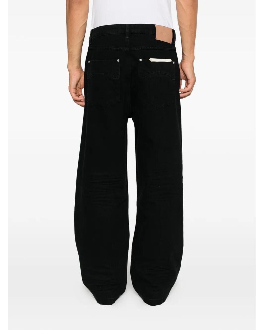 RETERNITY Black Jean Ample À Logo for men
