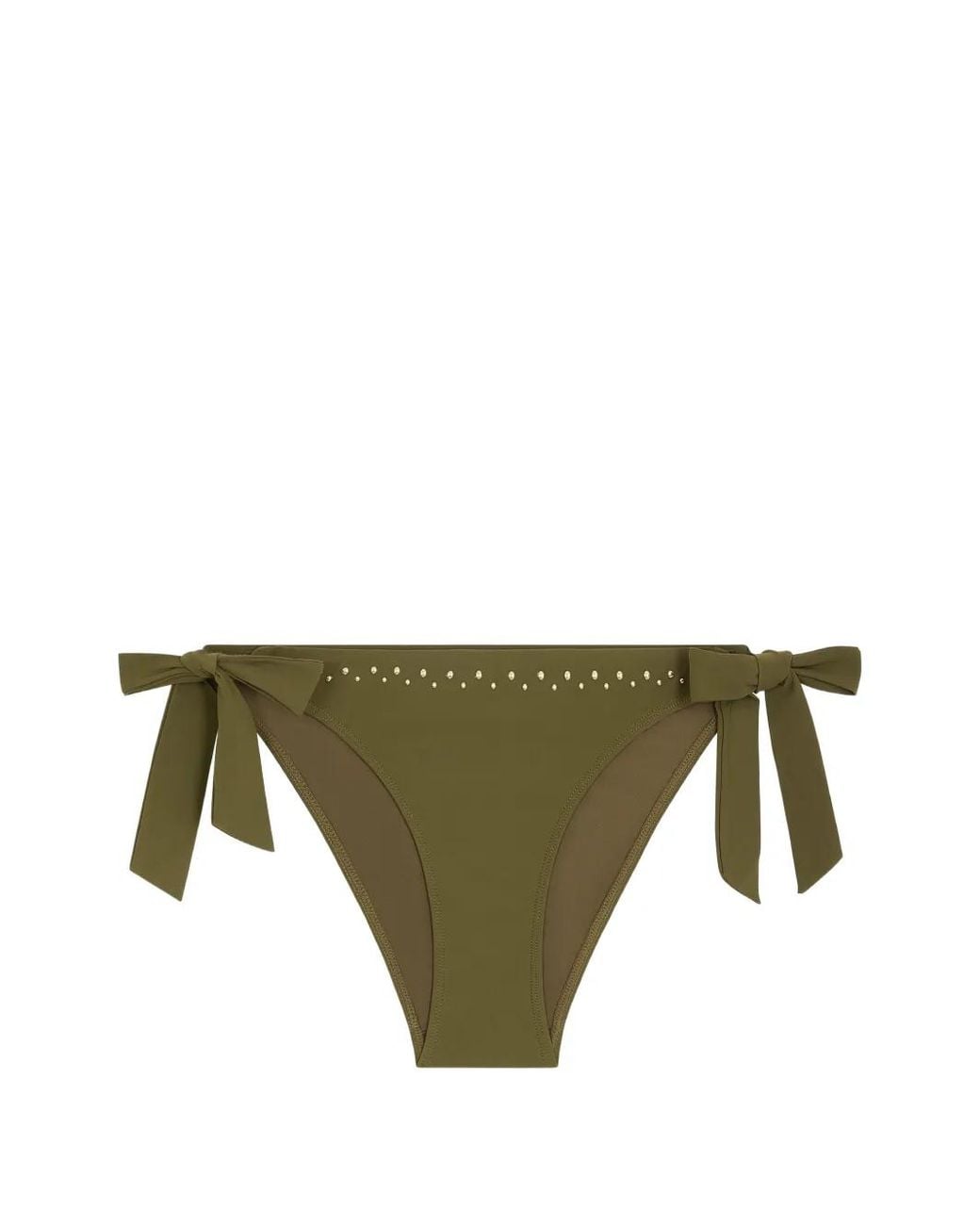 Aubade Green Summer Stars Studded Bikini Bottoms