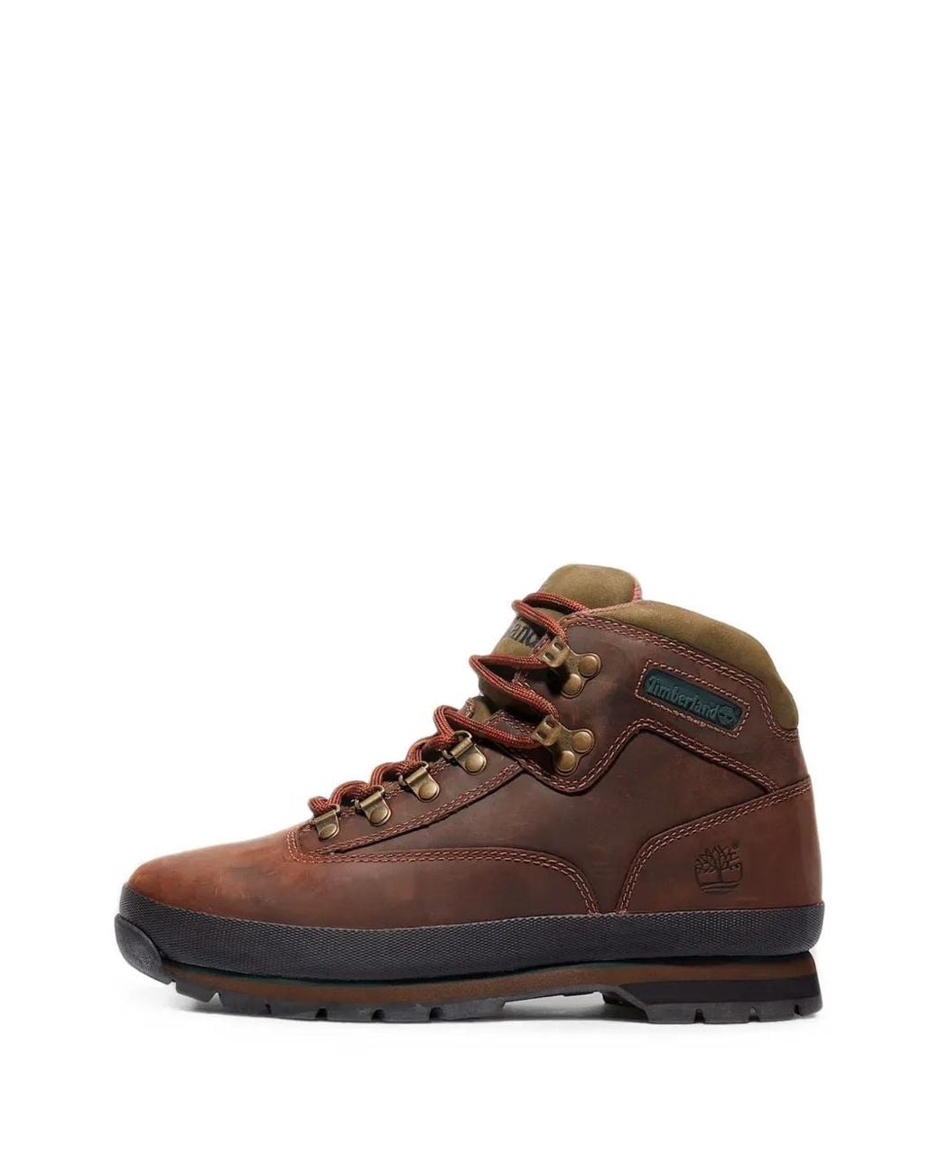 Timberland Brown Euro Hiker Lace-Up Boots for men