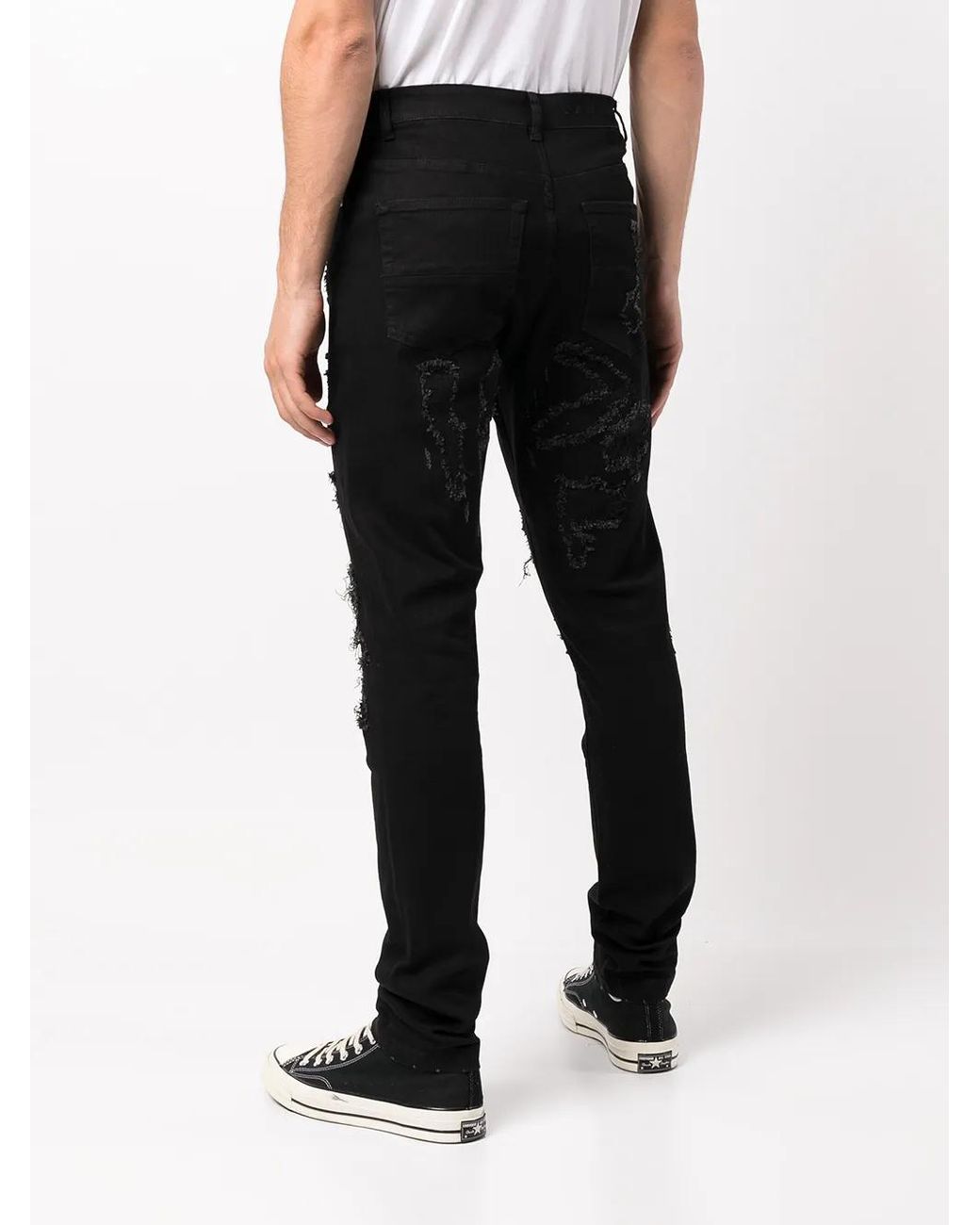 God's Masterful Children Black Apocalypse Skinny Jeans for men