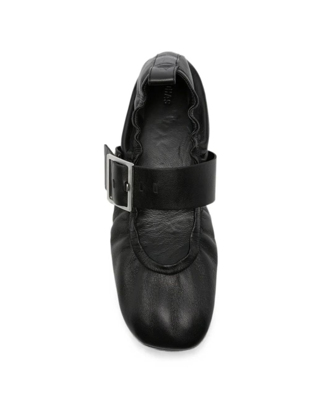 Alohas Black Sarea Leather Ballet Flats
