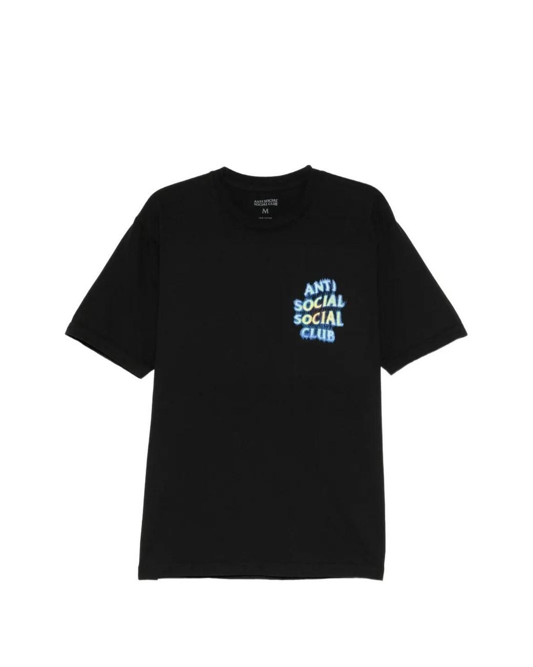 ANTI SOCIAL SOCIAL CLUB Black Logo-Print Cotton T-Shirt for men