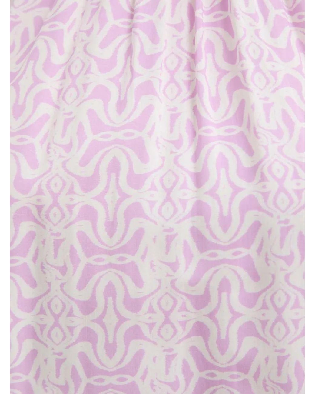 Desigual White Geometric-Pattern Blouse