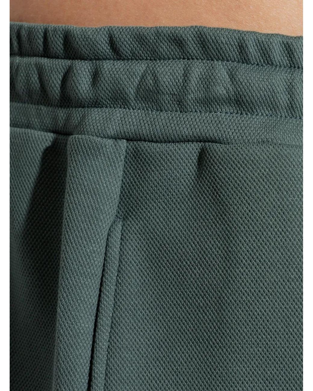 Hanro Green Drawstring-Waist Turn-Up Shorts for men