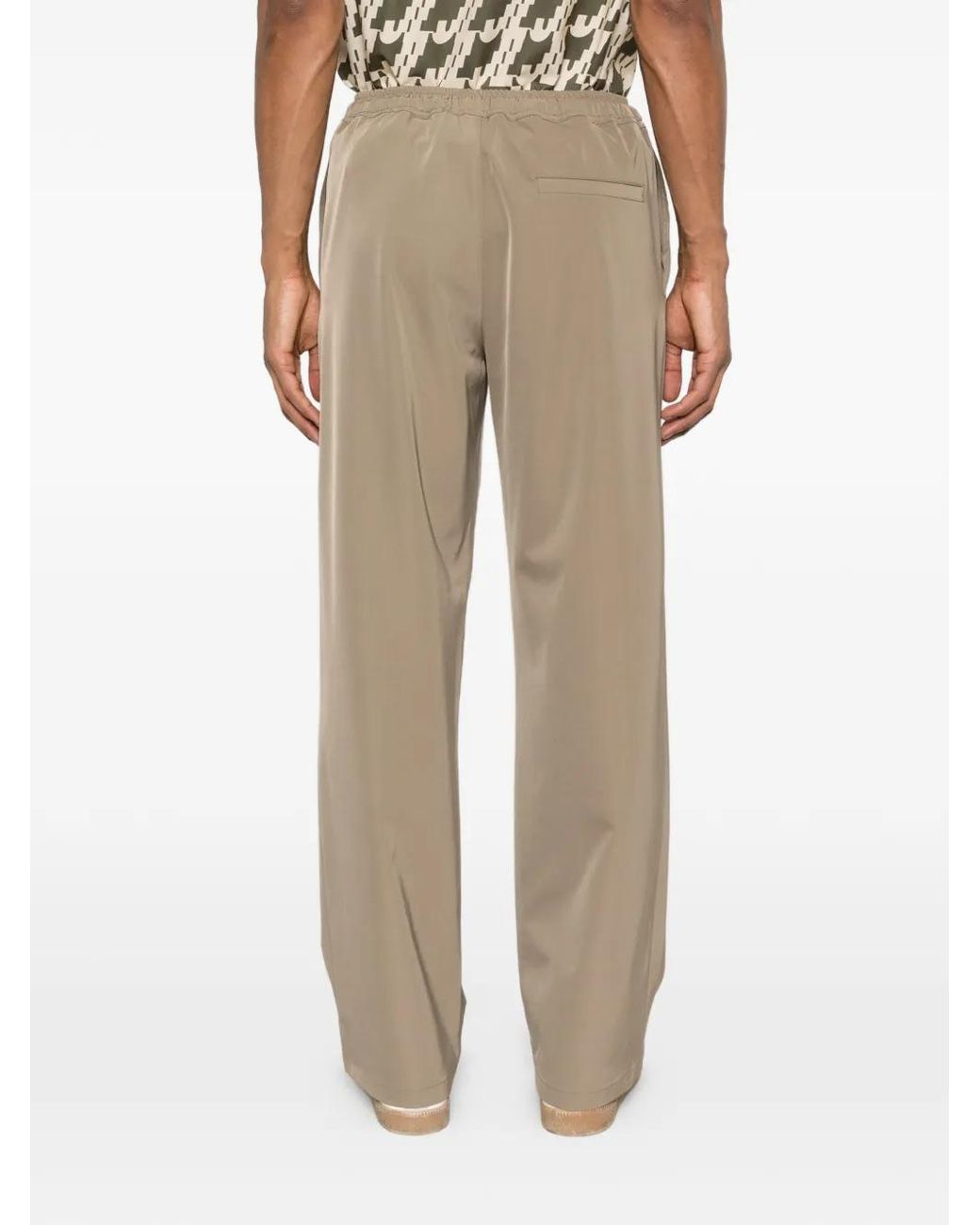 J.Lindeberg White Drawstring Noah Trousers for men