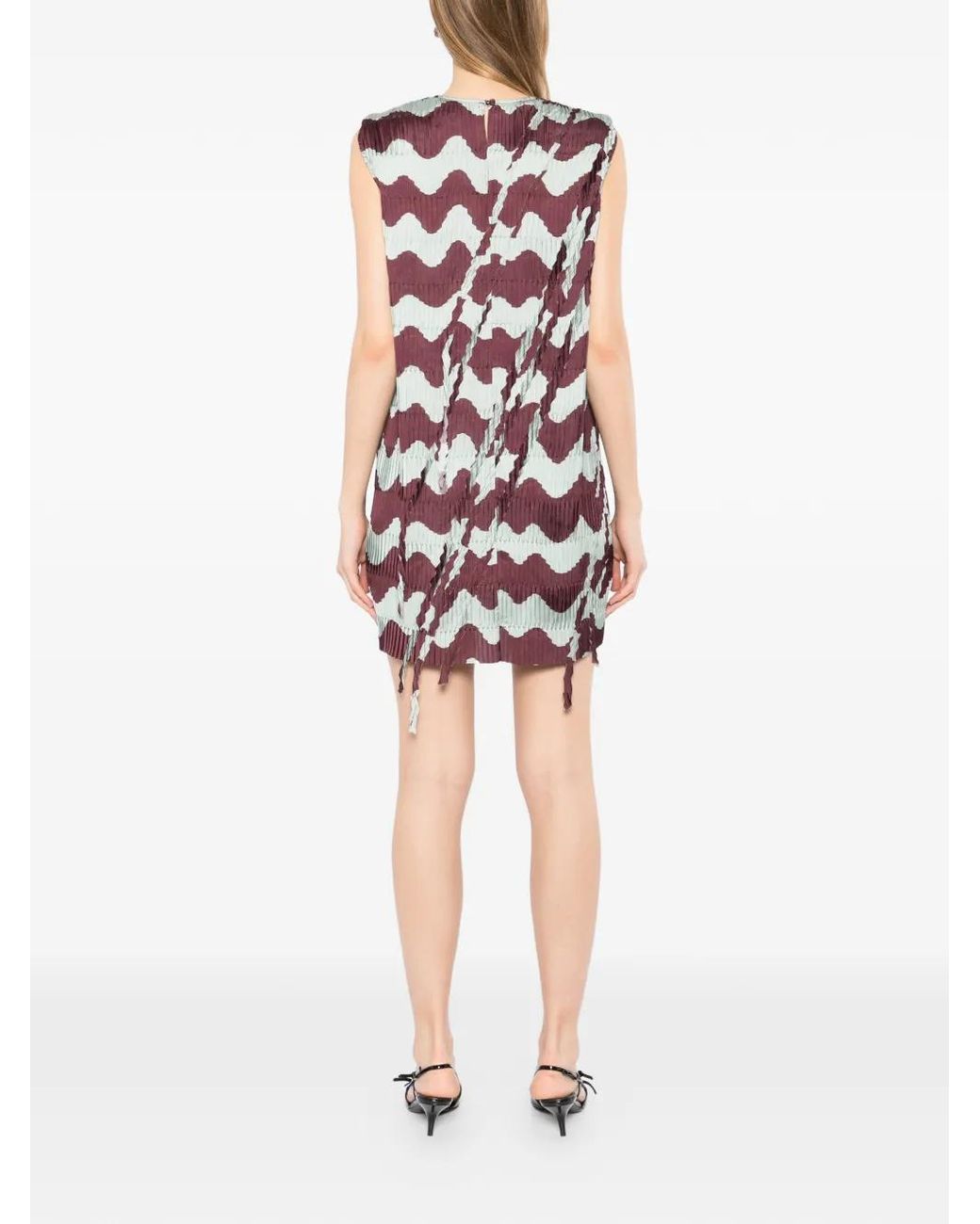 JNBY White Pleated Mini Dress