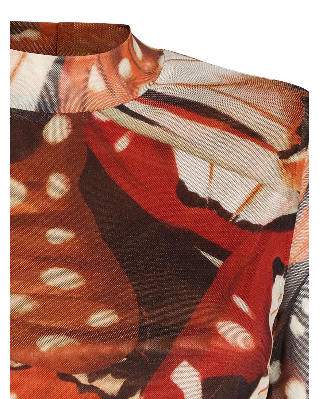Farm Rio Brown Graphic-Printed Top