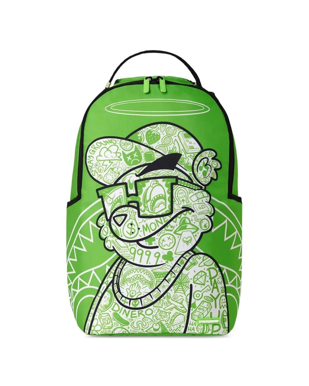 Sprayground Green Sac À Dos Money Bear The Disruptor for men