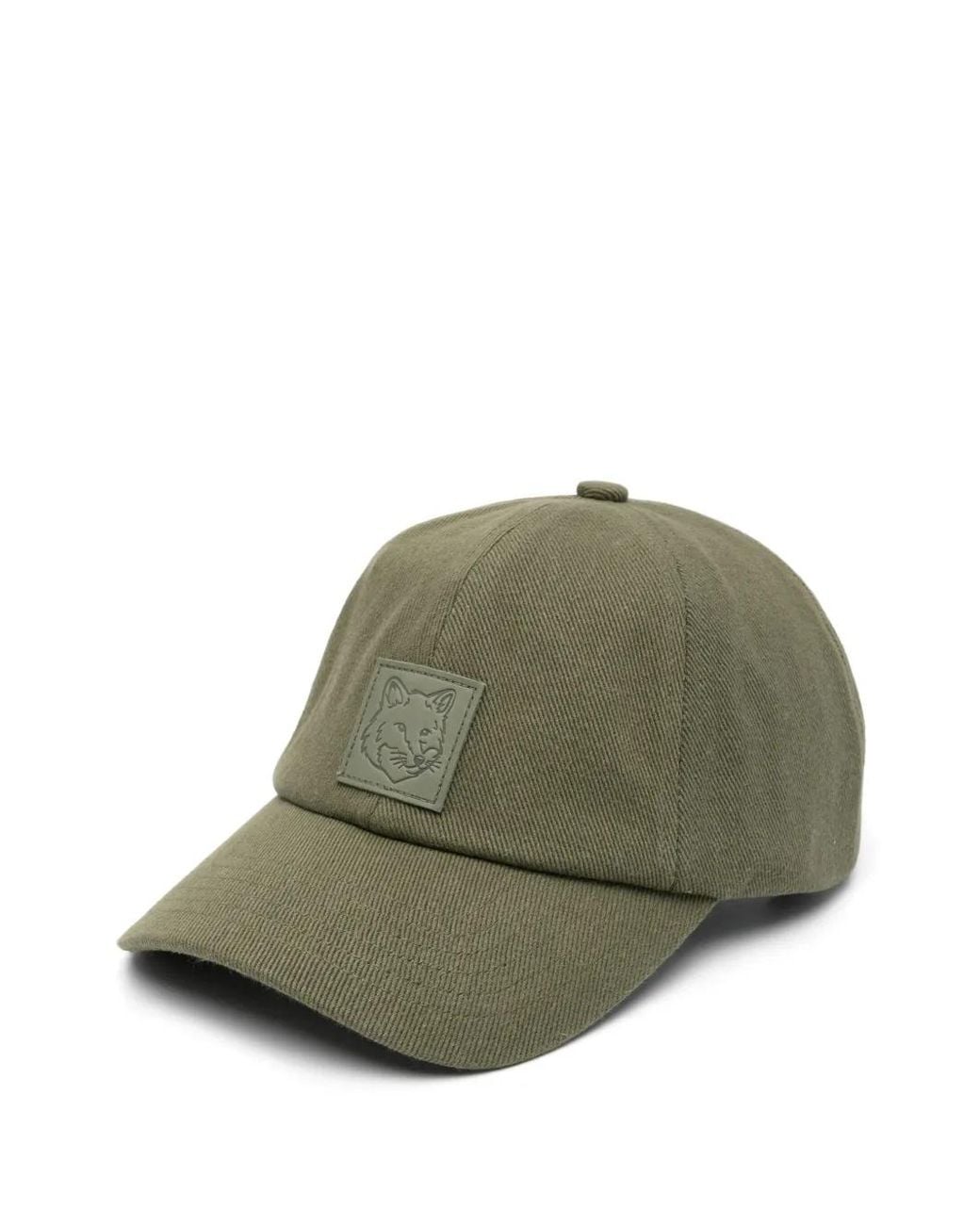 Maison Kitsuné Green Bold Fox Head-Patch Baseball Cap