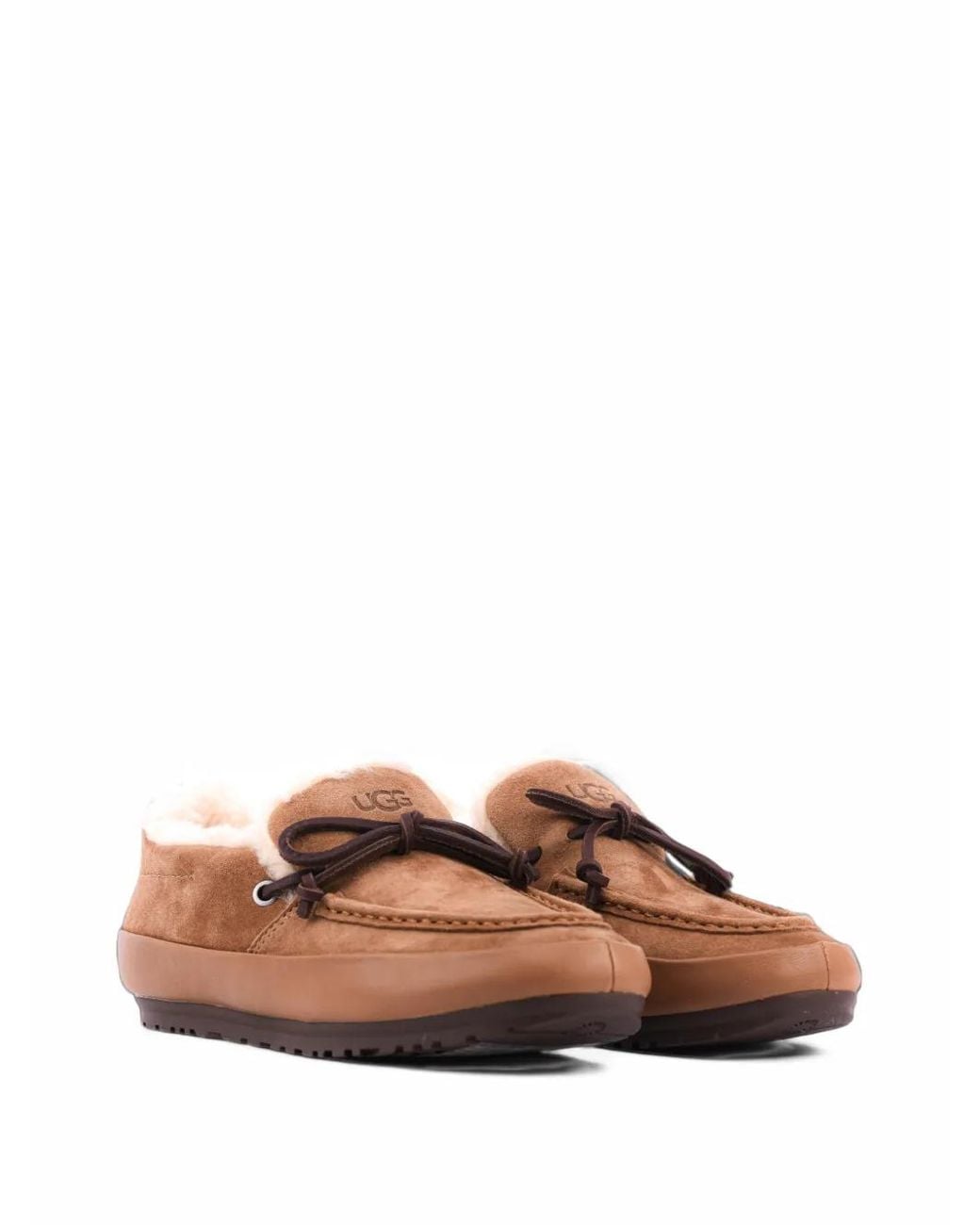 Ugg Brown Quill Suede Loafers