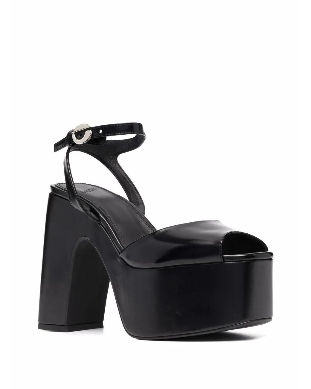 Coperni Black Platform-Sole Sandals
