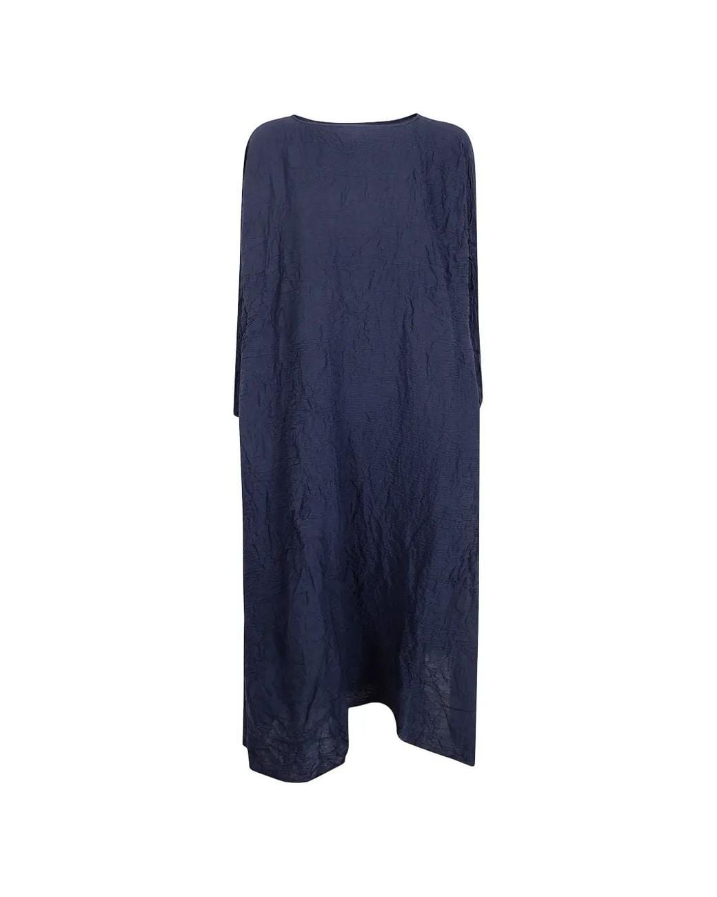 Daniela Gregis Blue Crinkled-Finish Dress