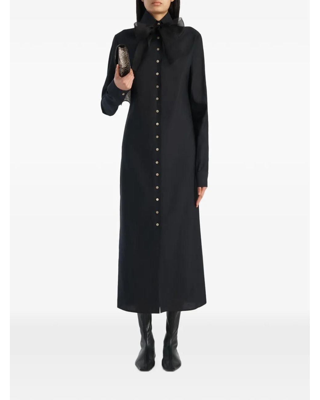Khaite Black Ivanna Dress