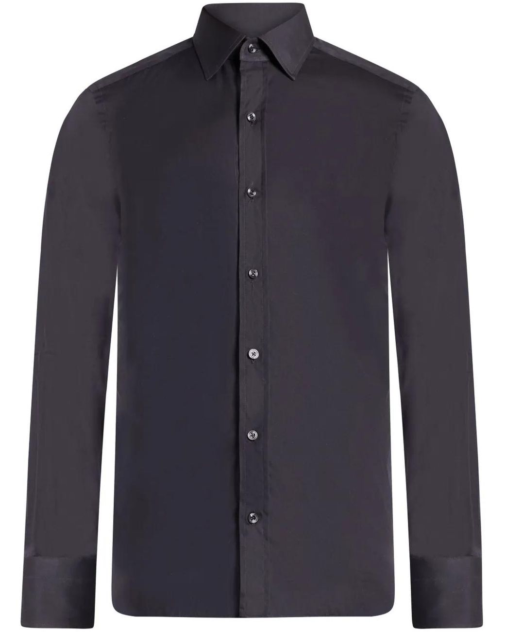 Tom Ford Blue Long-Sleeves Cotton Shirt for men