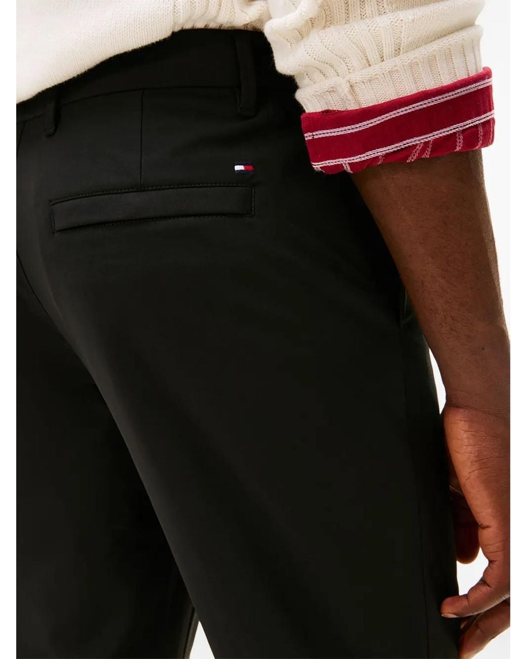 Tommy Hilfiger Black Denton Chinos for men