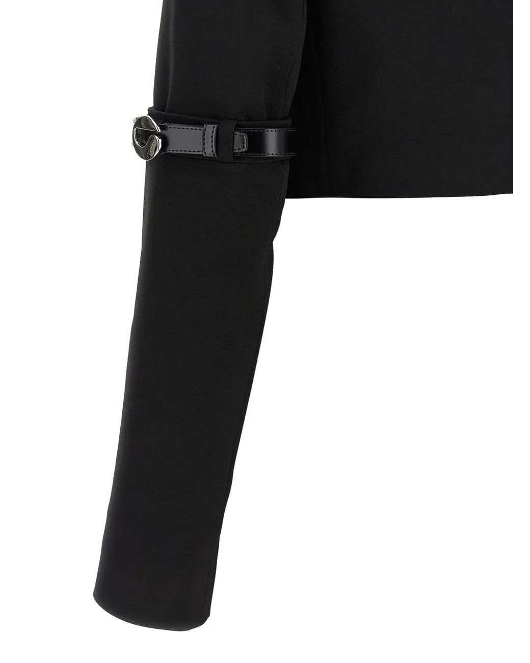 Coperni Black Hybrid Cropped Blazer
