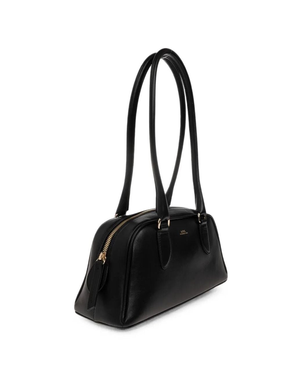 A.P.C. Black Paloma Logo-Print Shoulder Bag