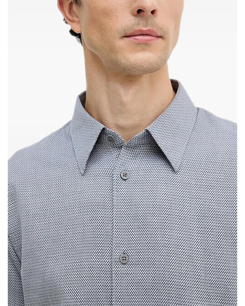 ARMANI EXCHANGE Gray Long-Sleeves Shirt for men