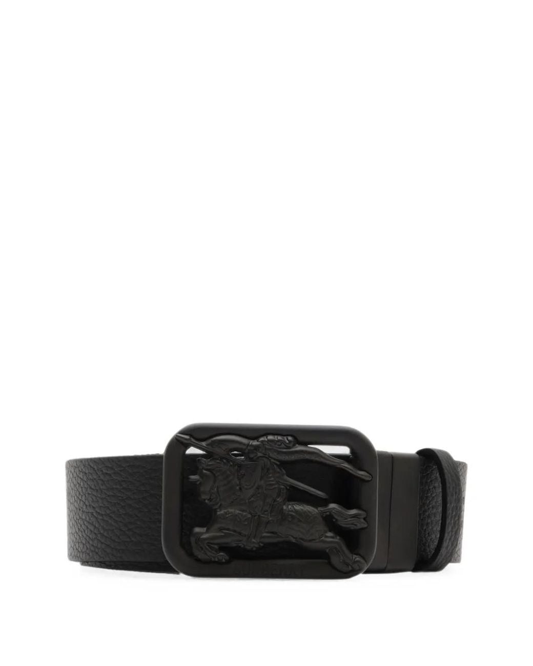 Burberry Black Reversible Check Rider Belt for men