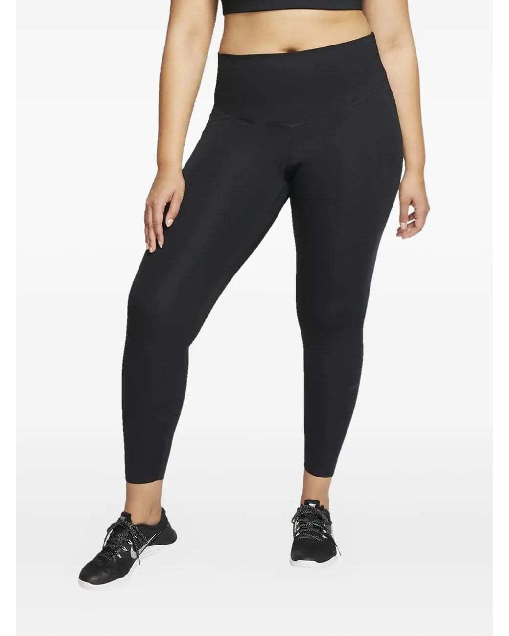 Nike Black One Luxe Mid-Rise Leggings