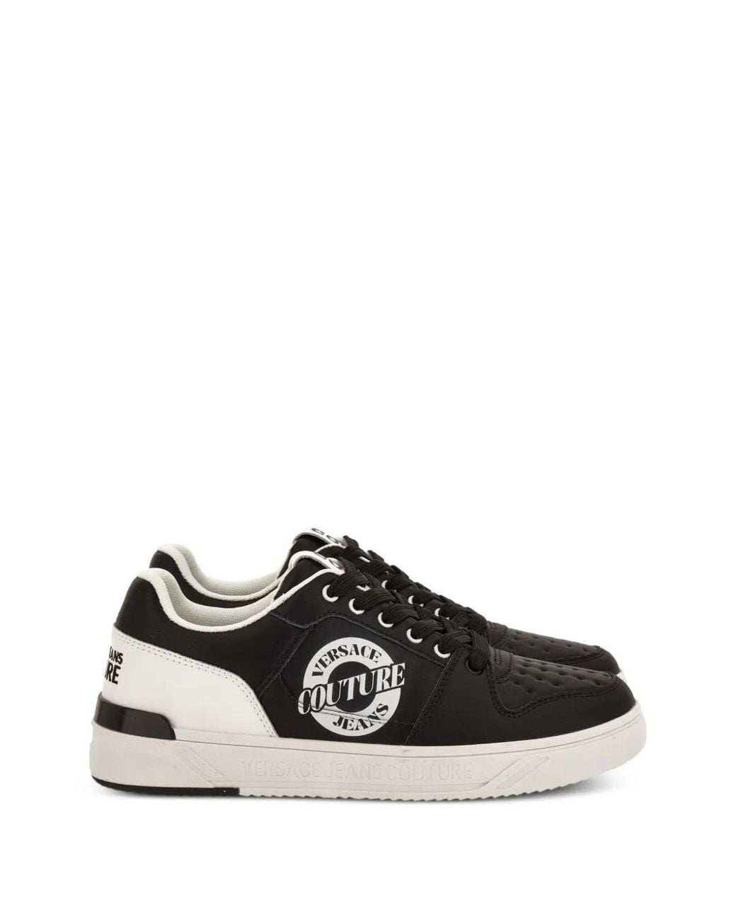 Versace Jeans Couture Black Logo Sneakers for men