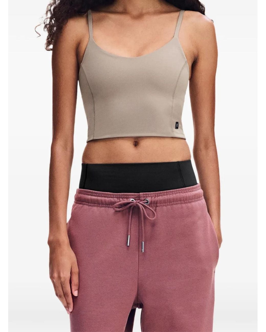 On Shoes Gray Studio Crop Top