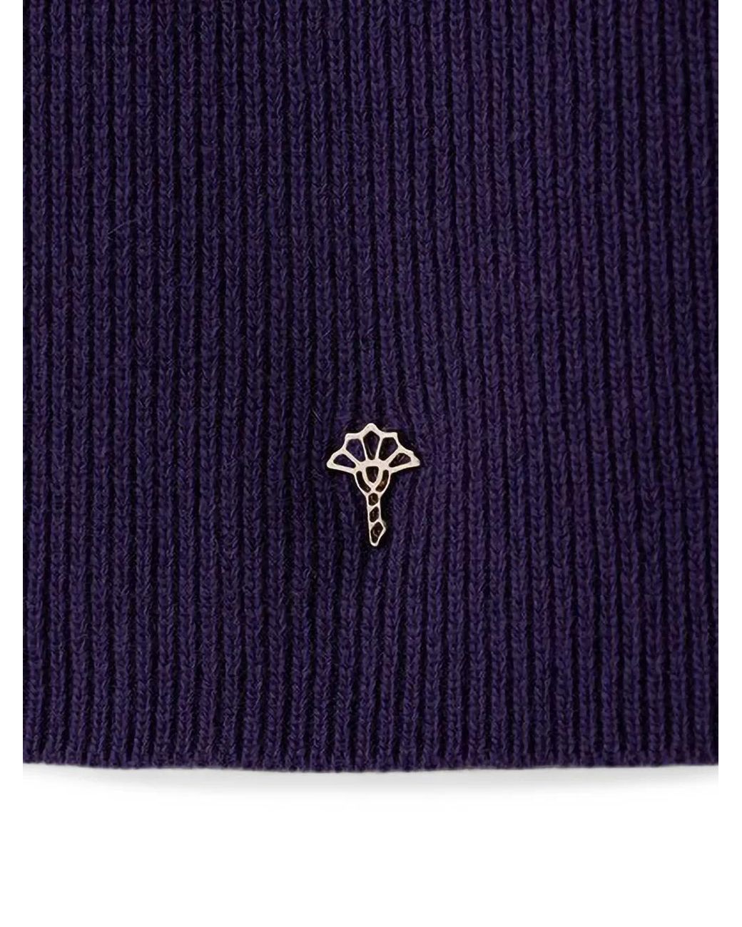 Berretto E Sciarpa A Coste Con Placca Logo (2 Pezzi) di Joop! in Blue