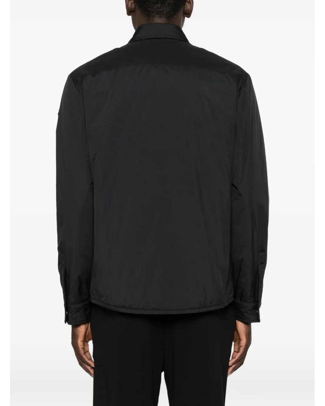Moncler Black Revoline Down Shirt Jacket for men