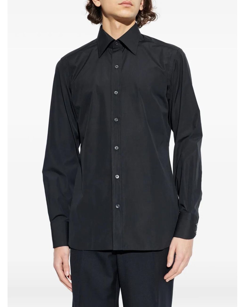 Tom Ford Blue Buttoned Shirt for men