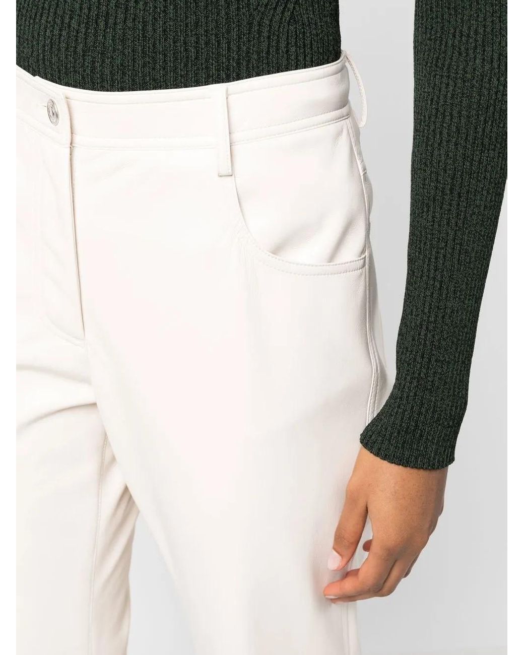 MSGM Broek Van Imitatieleer in het White