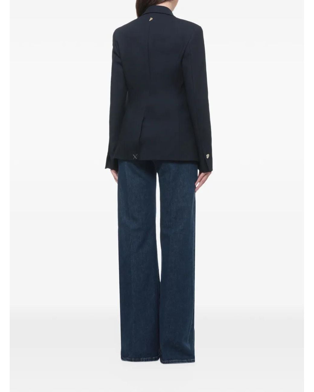 Dondup Blue Double-Breasted Blazer