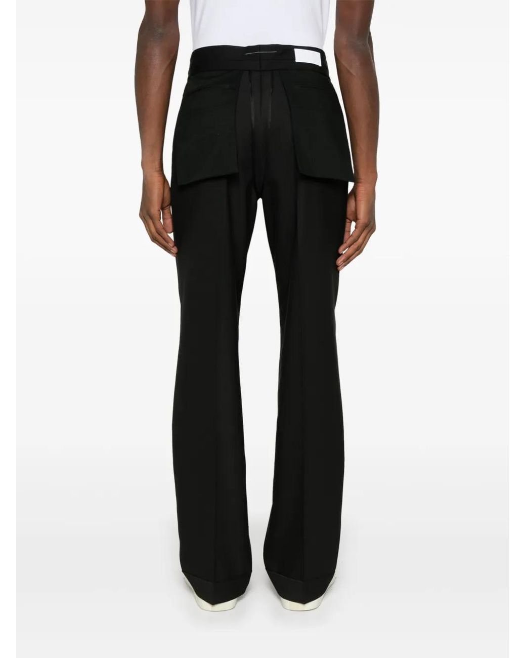 MM6 by Maison Margiela Black Inside-Out Trousers for men