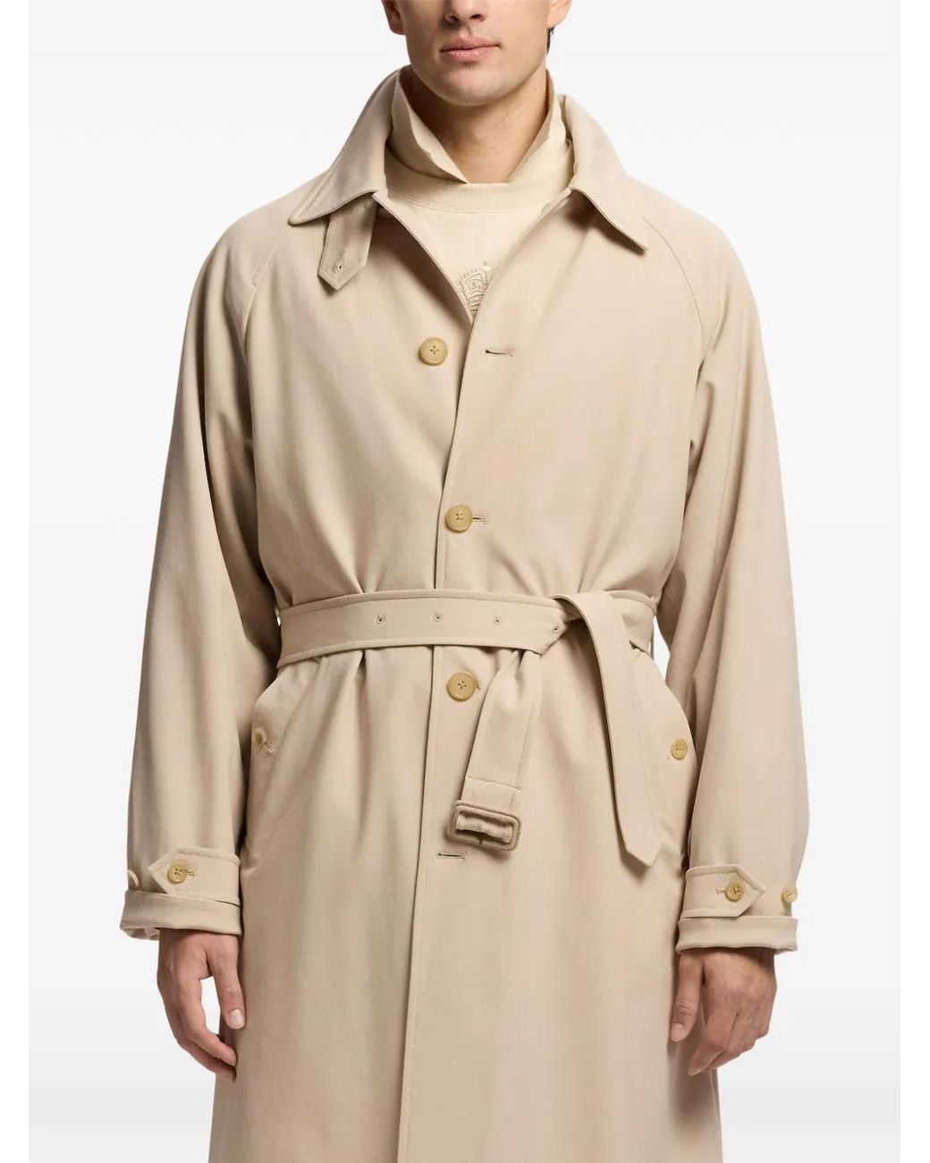 Ralph Lauren Natural Belted Raglan-Sleeve Trench Coat for men