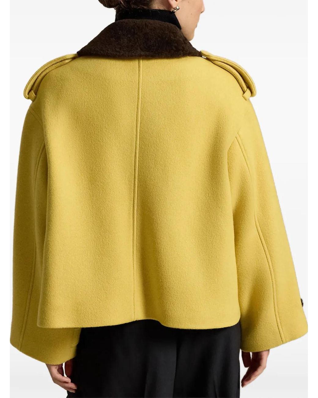 Polo Ralph Lauren Yellow Double-Breasted Wool Jacket