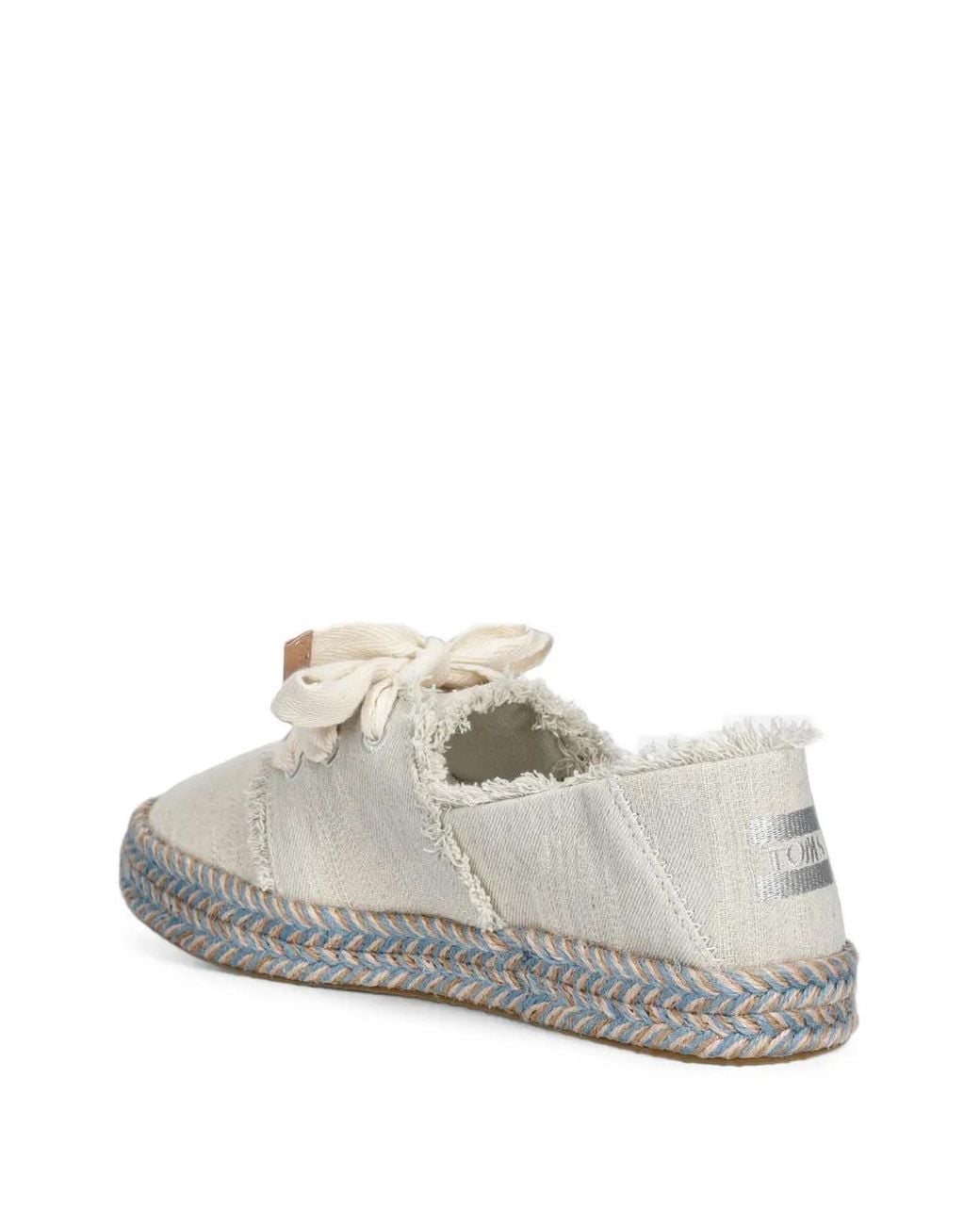 TOMS White Carolina Lace-Up Espadrilles