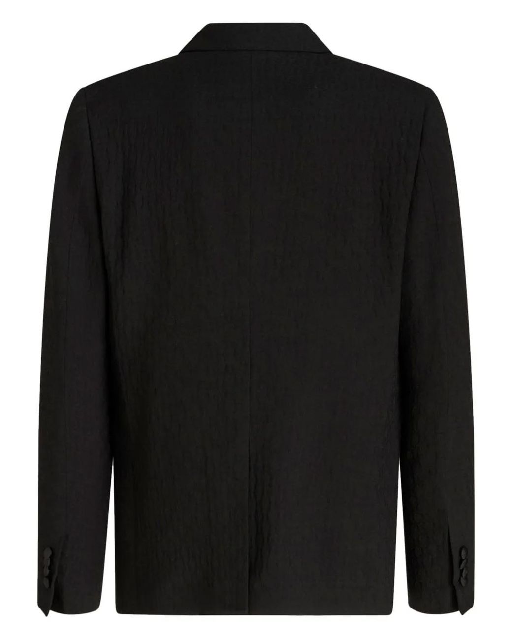 Etro Black Patterned-Jacquard Evening Blazer for men