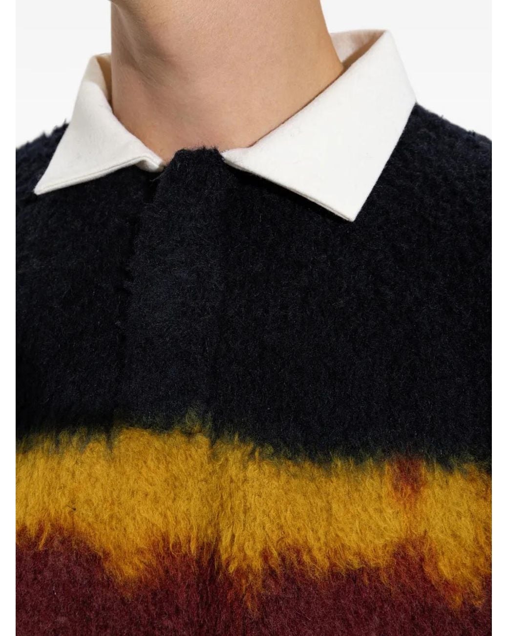 Sacai Black Gradient-Effect Sweater for men