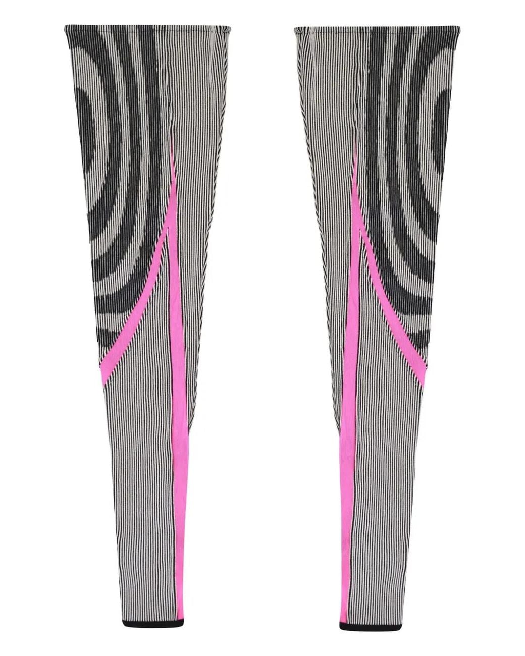PAOLINA RUSSO Black Ribbed Leg Warmers