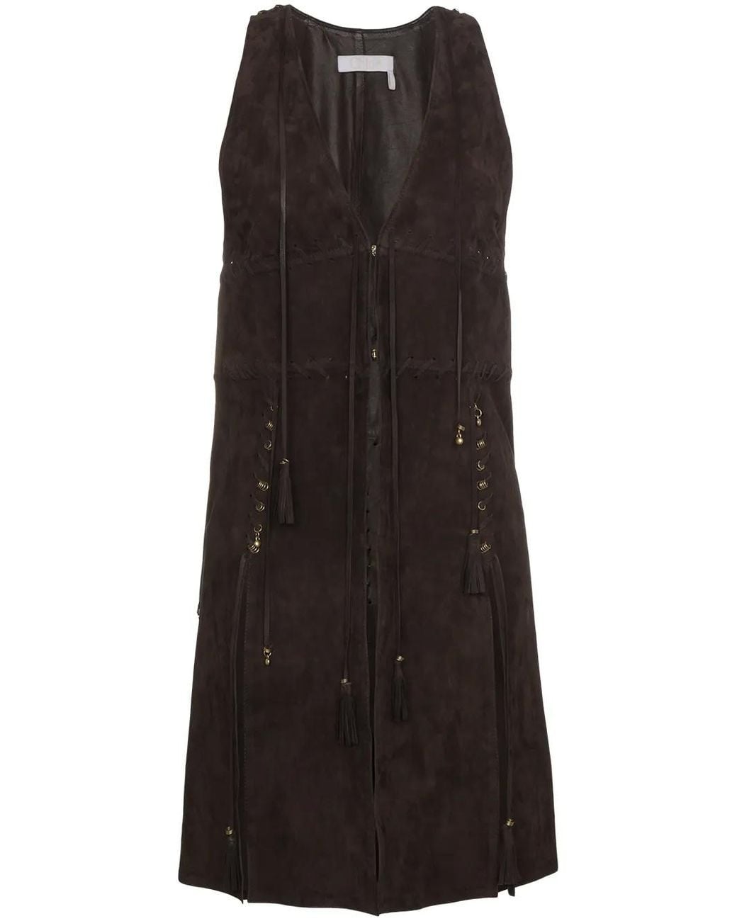 Chaleco Largo Chloé de color Black