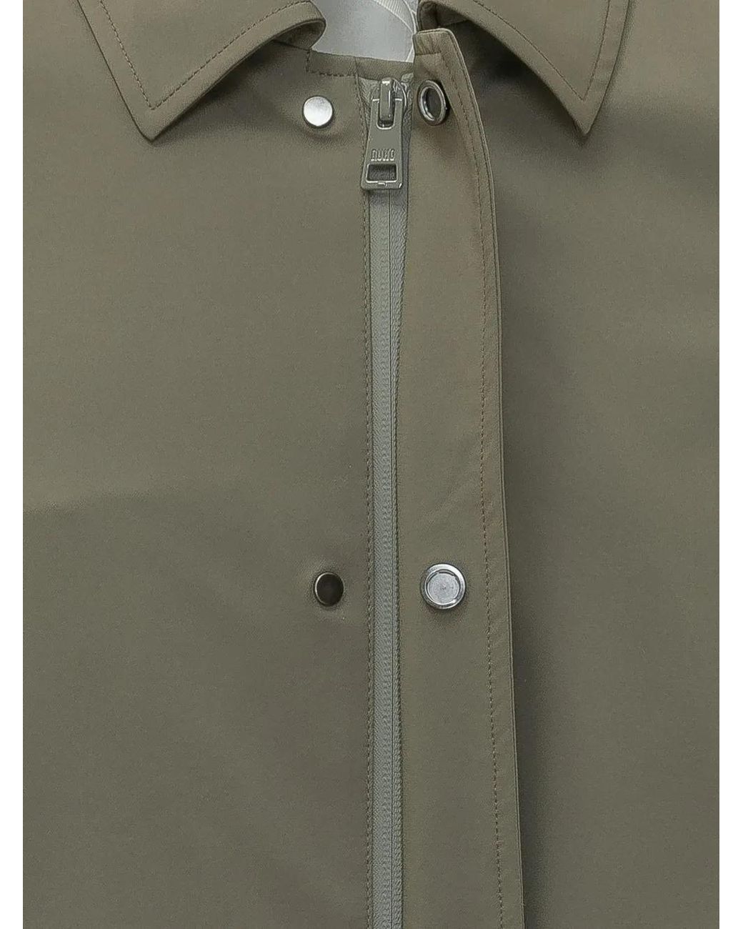 DUNO Green Malbec Concealed-Fastening Spread-Collar Jacket for men