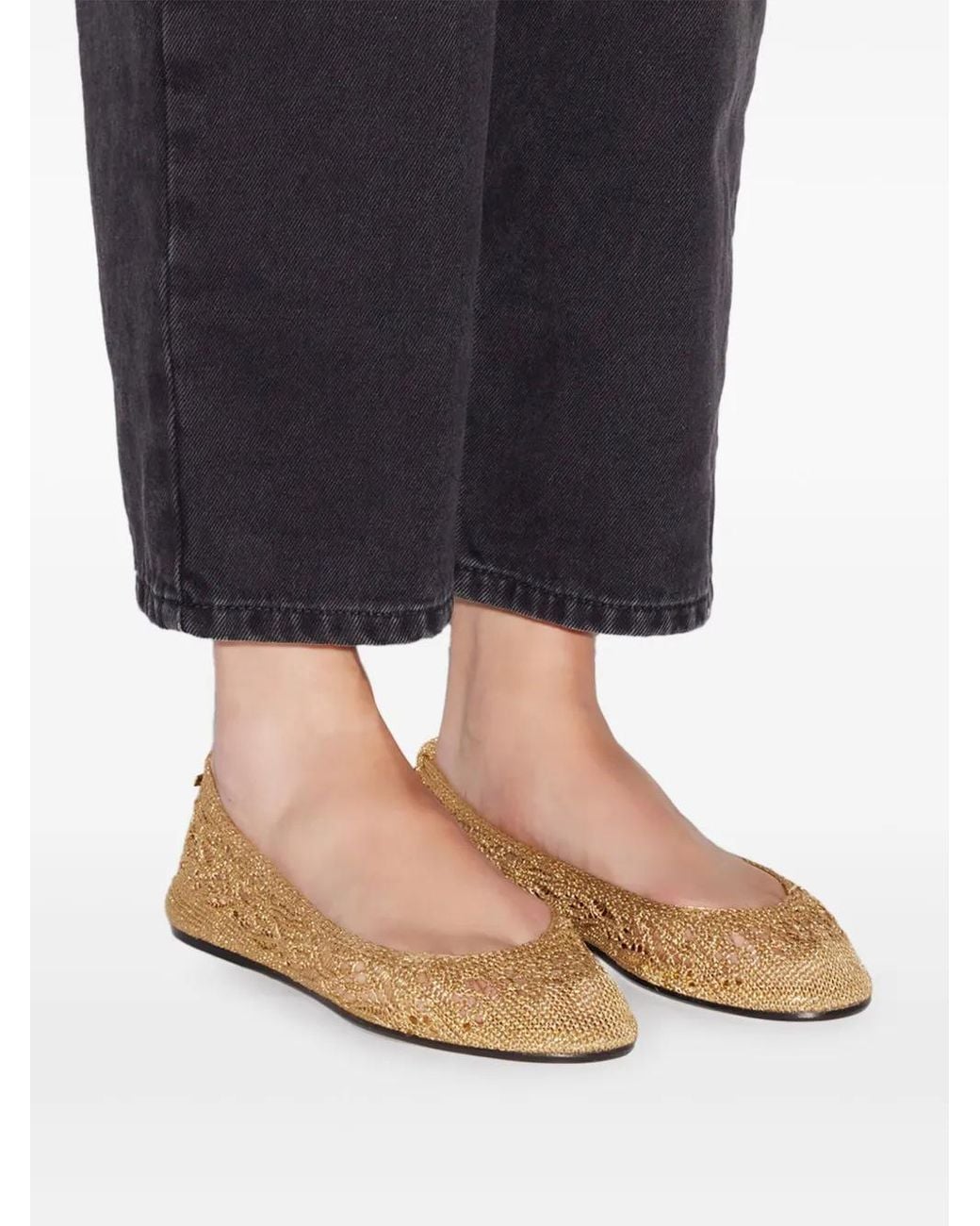 Isabel Marant Natural Belna Ballet Flats